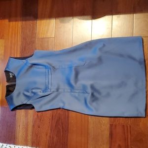 BCBG Maxazria blue satin dress ss. 4